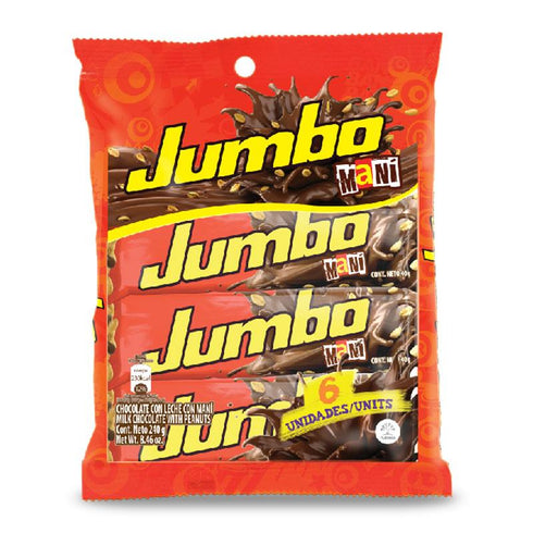 CHOCOLATINA JUMBO 6U 40G MANI